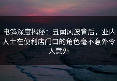 电鸽深度揭秘：丑闻风波背后，业内人士在便利店门口的角色毫不意外令人意外